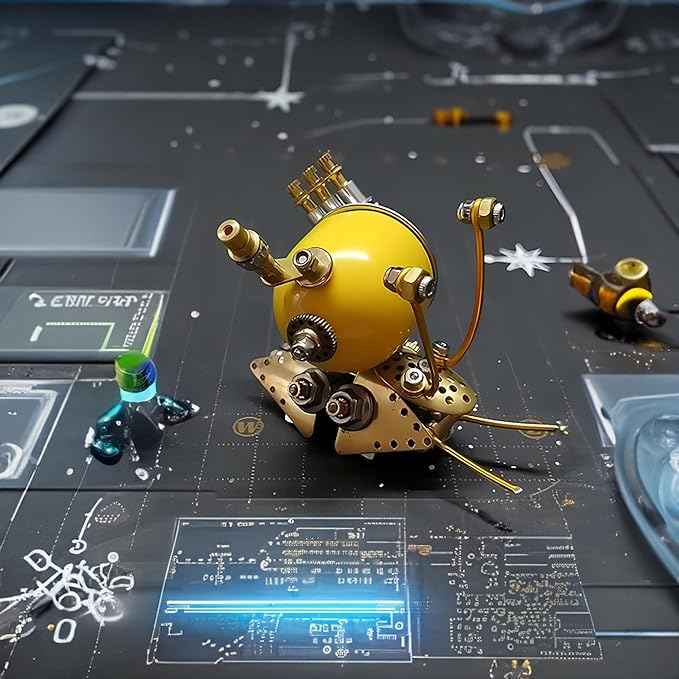 Mechanical Metal DIY 3D Insect Brass 3D Puzzles for Adults Snail Metal Models for Family and Friends (Snail-Y)