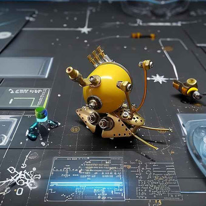 Mechanical Metal DIY 3D Insect Brass 3D Puzzles for Adults Snail Metal Models for Family and Friends (Snail-Y)