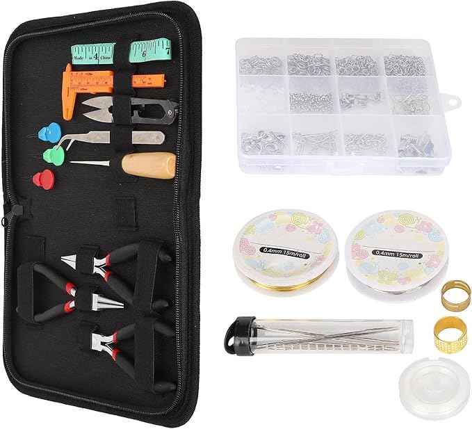 Jewelry Making Supplies Kits DIY Set, Complete Accessories with Tools and Materials, Ideal for Beginners and Professionals, Creative Handmade Jewelry Projects