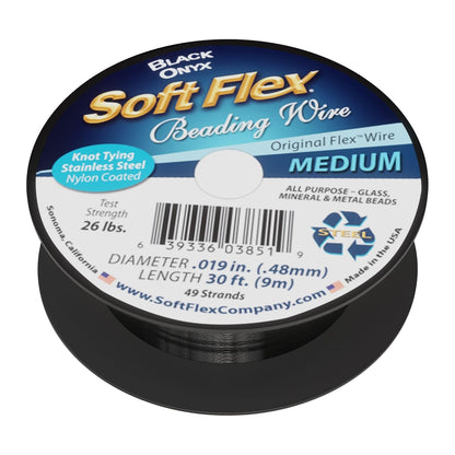 Soft Flex 49 Strand Beading Wire - Medium 0.19 Diameter - 30 Feet Nylon Design Wire - Crafty Corner