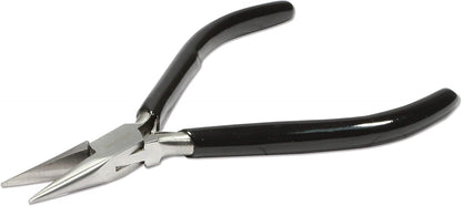 The Beadsmith Chain Nose Pliers – Extra Fine Tips – 4.5 inches (114mm) – PVC Grip Handle with Double Leaf Springs – Jewelry Making Tool for Creating Bracelets, Earrings and Necklaces - Crafty Corner