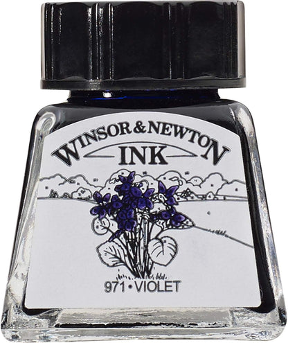 Winsor & Newton Specialty Ink, Bottle, 14ml, Violet - Crafty Corner