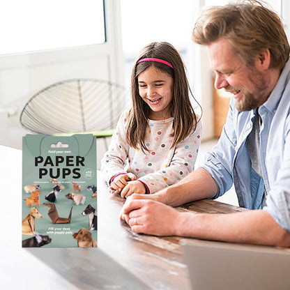 DIY Paper Cats Kit, Cute Kitten Origami Papercraft Kit, 50 Sheets DIY Origami Paper to Fold Cute Cat / Dog / Dinosaur Figures for Teens & Adults, Desk Decoration & Gift for Cat Lovers - Crafty Corner