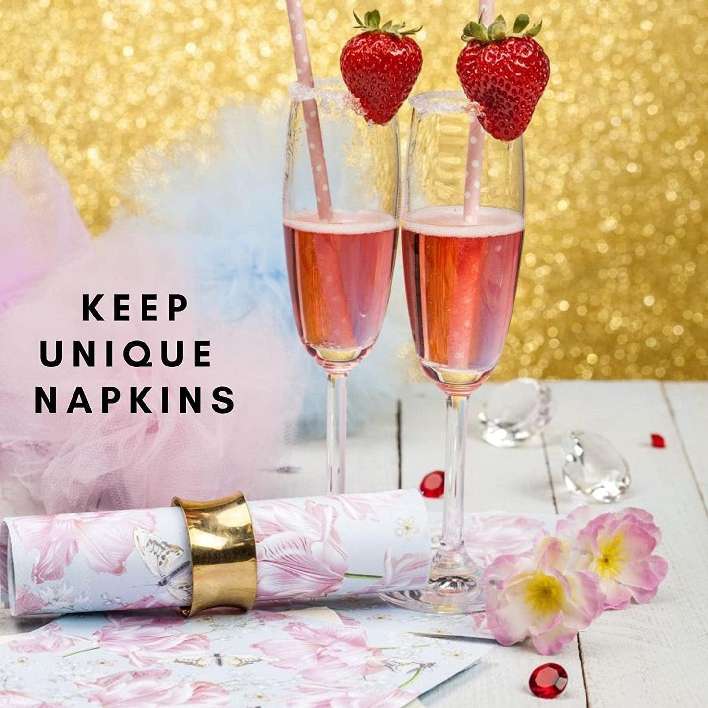 20-ct 13x13 Christmas Paper Decoupage Napkins, 3-Ply Servilletas Tissue Napkin for Dinner and Parties, Disposable Napkins (Santa Merry Xmas)