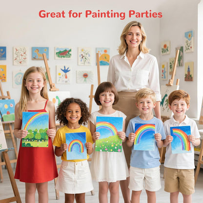 Canvas Boards 60 Pack, 9x12 Inch Painting Canvas Panels White Blank 100% Cotton Art Supplies for Acrylics Oil Watercolor Tempera Paints