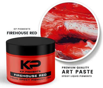 Epoxy Pigment Paste for Epoxy Resin, Tint/Pigment Paste with Spoon for Arts and Crafts, Jewelry, Resin Woodworking and More! (Firehouse Red)