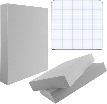 3 Pcs/Set 2Pcs Large Stamping Foam Grey Moldable Foam with 1 Pcs Acrylic Stamp Block Stamps Plastic Pad Cut and Dry Foam Stamping Foam Block for Sculpture, Modeling, DIY Arts and Handicrafts Projects - Crafty Corner