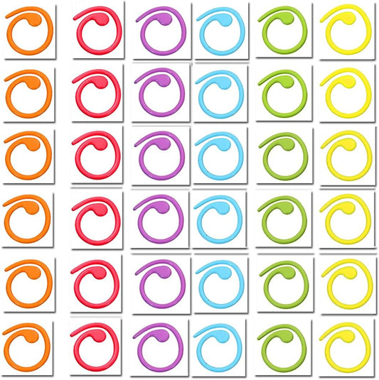 60PCS Metal Stitch Markers,Crochet Knitting Stitch Markers Yarn Row Stitch Counter with Case
