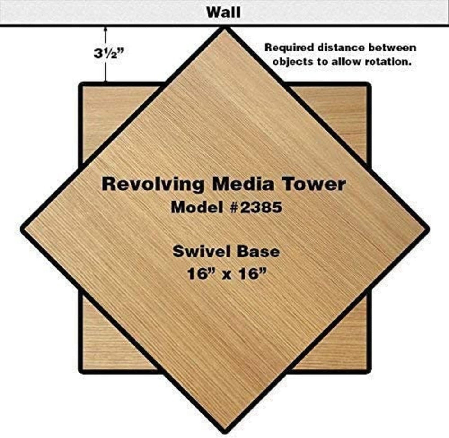 Venture Horizon Revolving Media Tower 600 Black
