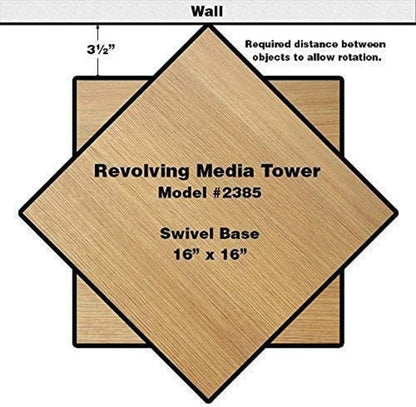 Venture Horizon Revolving Media Tower 600 Oak