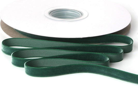 Ribbli Polyester Forest Green Velvet Ribbon,3/8 Inches,10-Yard Spool,Use for Choker,Gift Wrapping,Floral Bouquets, Boutonnieres - Crafty Corner