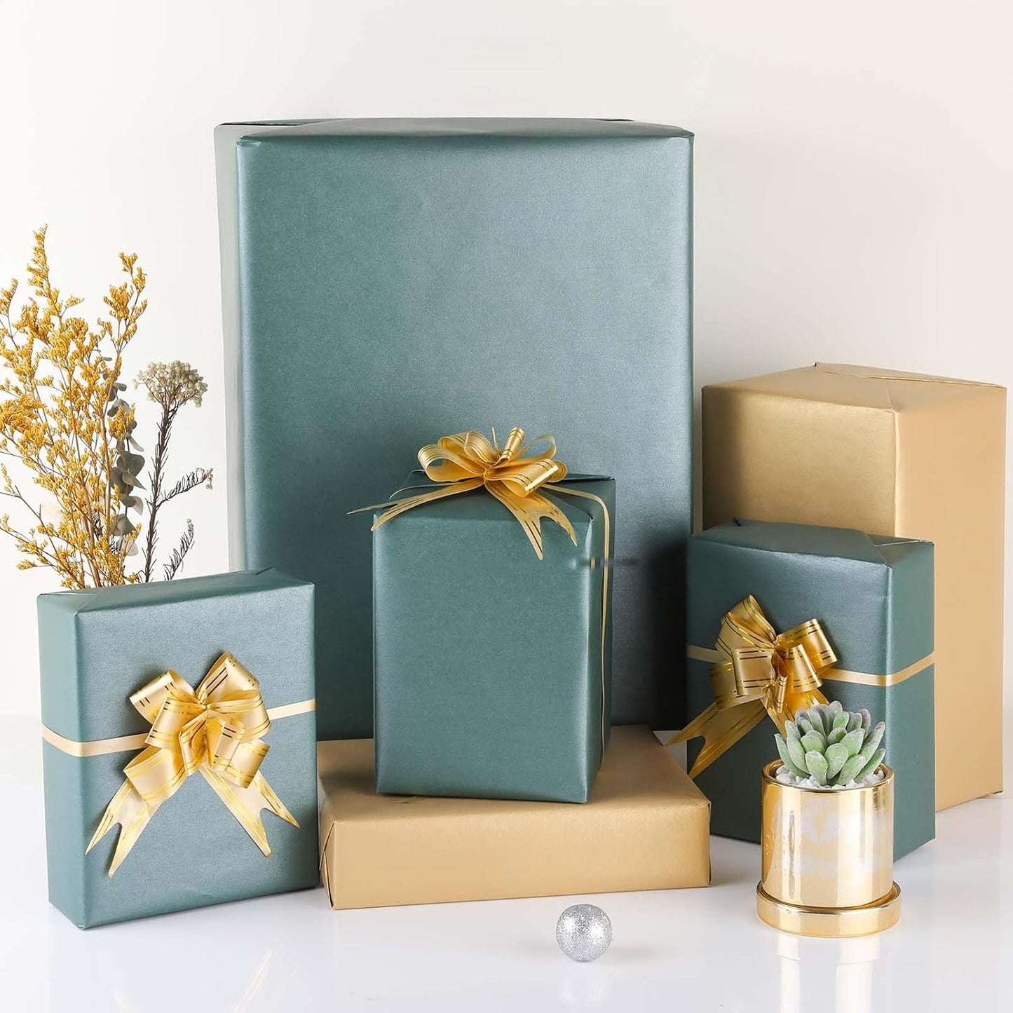 NESCCI Oversized Matte Wrapping Paper,Double Sided Solid Color Pearly-Lustre Paper,Gift Wrapping Paper,Perfect for Wedding,Valentine's Day,Birthday,Christmas,Baby Shower (30 Inches X 32.8 Feet)