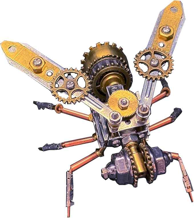 Mechanical Bee Model Insect 3D Steampunk Metal Puzzle Kits,Arts and Crafts Making Metal Building Kit,DIY Projects Building,Cool Birthday Gift,(Mechanical Bee A)