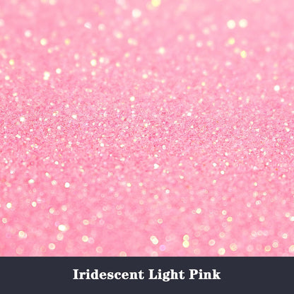 High Capacity 260g Iridescent Fine Glitter,Shaker Bottle Fine Glitter for Epoxy Resin DIY Craft,Rainbow Fine Glitter for Nail Art Face Body Glitter Tumbler Making (IRI lt Pink)