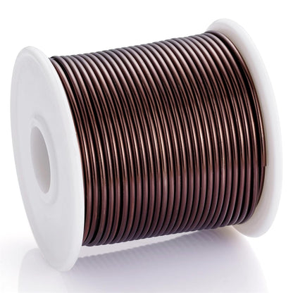 12 Gauge Light Brown Aluminum Craft Wire (105FT) - Anodized for Jewelry Making, Beading Floral, Plant Gardening, Sculpting & Modeling Craft Wire (Light Brown #18, 2mm) - Crafty Corner