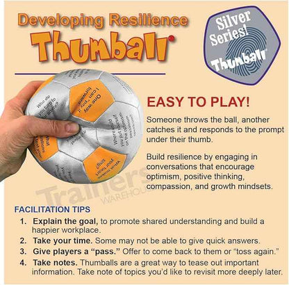 Trainers Warehouse 6" Thumball Collection, 32 Prompts for Conversation, Team Building, Relationship and Training