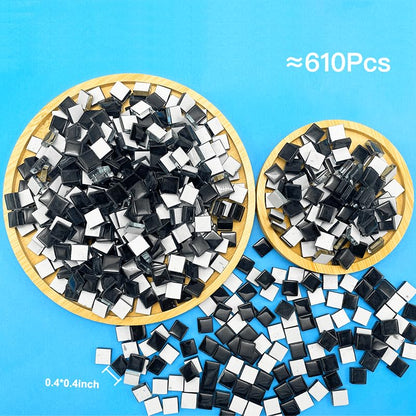 500G 1.1LB Bulk Crystal Mosaic Tiles (17.6 Ounce)