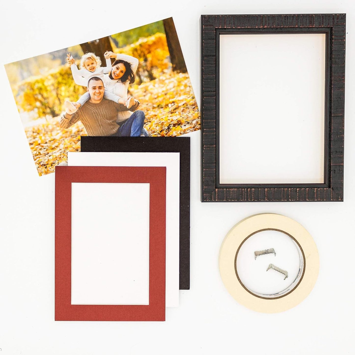 Poster Palooza 11x14 Mat Bevel Cut for 8.5x11 Photos - Acid Free Brick Red Precut Matboard - For Pictures, Photos, Framing - 4-ply Thickness