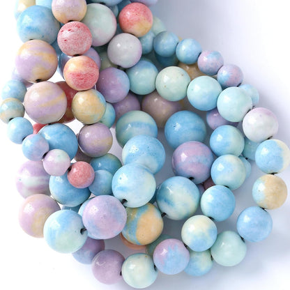 12mm 32pcs Natural Alxa Rainbow Stone Beads for Jewelry Making Energy Healing Power Stone Beads DIY Bracelet Necklace Accessories 15"