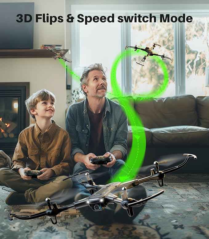 SYMA Drone with Camera for Adults, X710W FPV HD 1080P Camera Drone for Beginners, Foldable Quadcopter Toys Gifts with Optical Flow Positioning, Tap Fly, Headless Mode, 24Mins Long Flight Time
