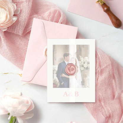 120 Pack Pre-Folded Vellum Jackets for 4.5x6.25 Invitations, Translucent Vellum Paper 4.5x6.25 Jackets, 100GSM Wedding Invitations Wraps, Envelope Liners for Birthdays, Baby Showers