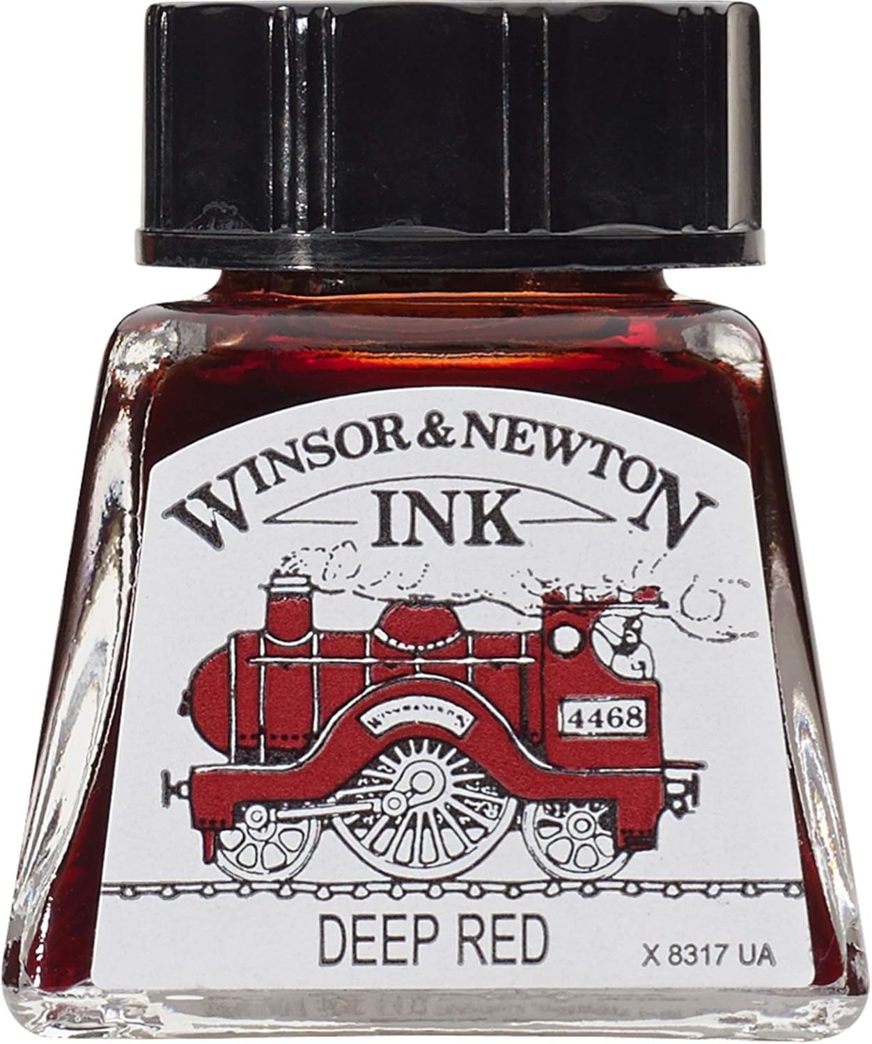 Winsor & Newton, Deep Red Drawing Ink, 14ml Bottle, Acrylic - Crafty Corner
