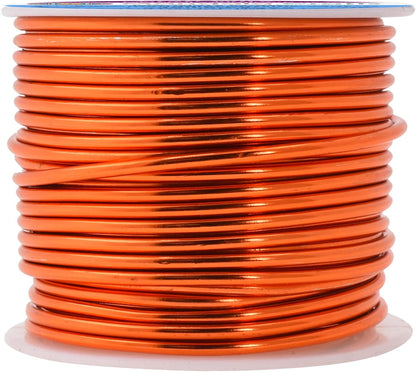 Mandala Crafts 12 Gauge Anodized Aluminum Craft Wire for Jewelry Making - 60 FT Colored Flexible Burnt Orange Wire - Bendable for Bonsai Armature Crafting Sculpting - Crafty Corner