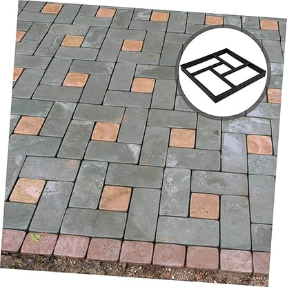 DIY Plastic Pavement Mold for Concrete Stepping Stones Reusable Path Maker for Garden Walkways Black 15.74 X 15.74 X 1.57 Inches
