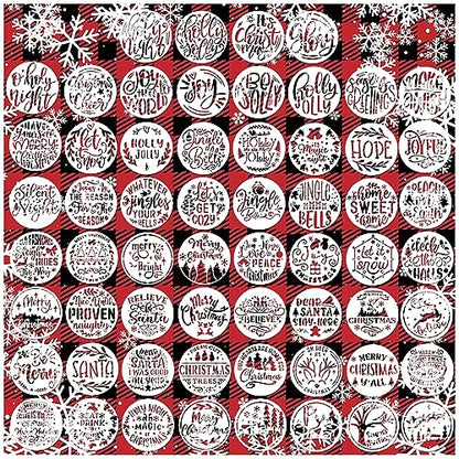 Small Stencils for Painting on Wood Reusable (60 Count)