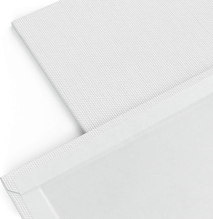 ARTEZA Canvases for Painting, Multipack of 28, 6 x 6, 8 x 8, 10 x 10, 12 x 12 Inches, Square Canvas Panels, 100% Cotton, 12.3 oz Gesso-Primed, Art Supplies for Acrylic Pouring and Oil Painting