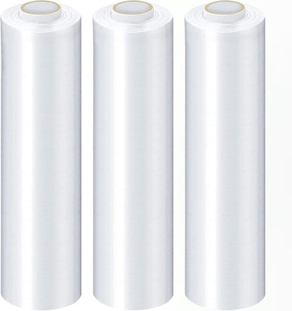 PSBM High Performance Pallet Stretch Wrap, 4 Pack Plastic Moving Wrap in 18 Inch x 1500 Feet, 47 Gauge, Clear Packing wrap for moving, Ideal for Furniture Wrapping for moving purposes