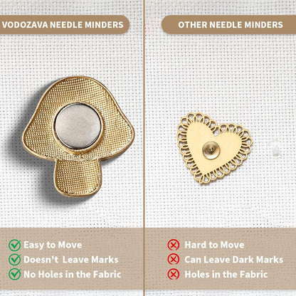 Needle Minder Magnet, Magnetic Needle Minder, Needle Minders Magnetic Cross Stitch Accessories, Magnetic Needle Holder, Life Tree, Butterfly, Cats, Owl, Heart (Mushroom)