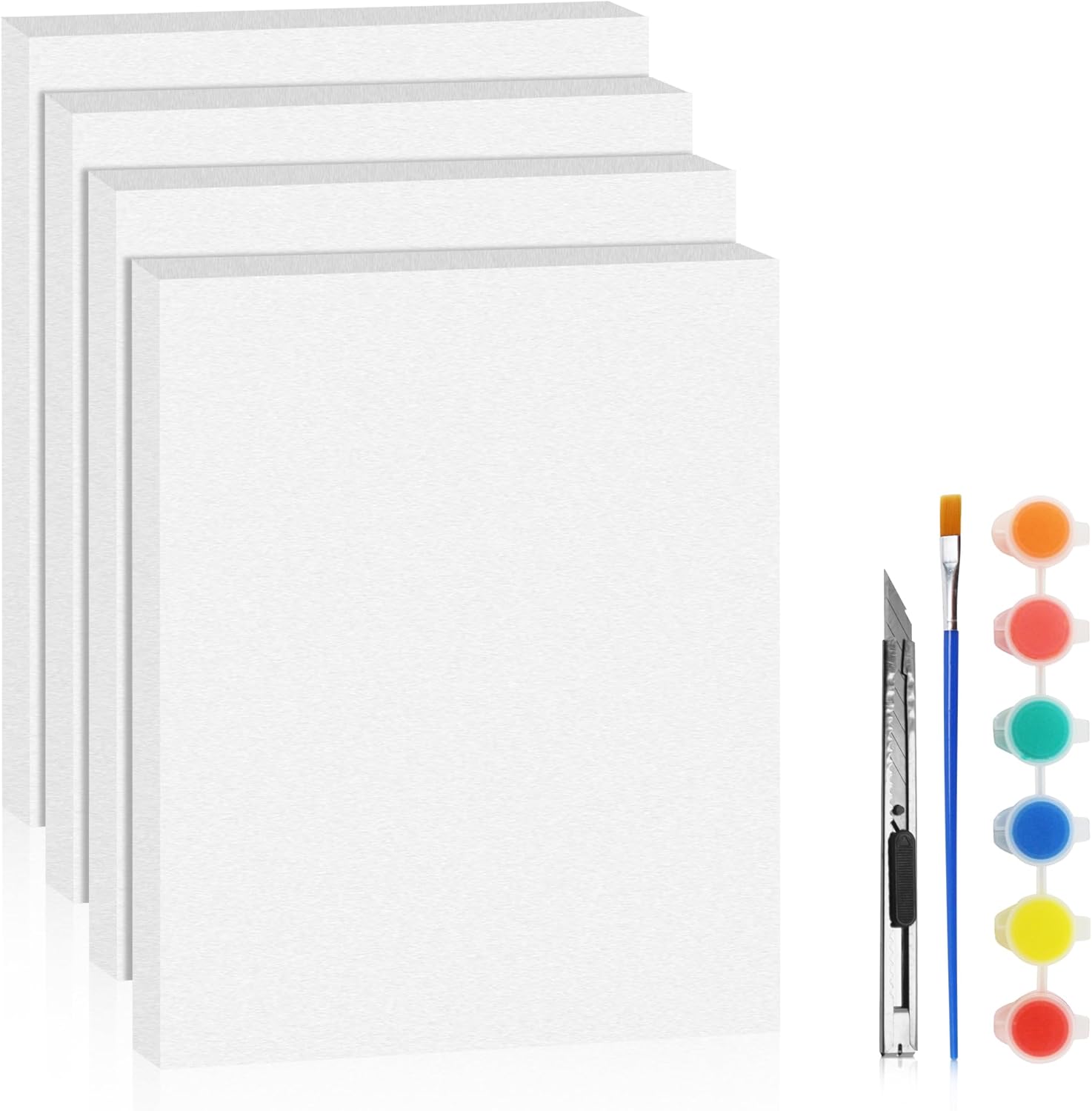 LuckyFoam White 4 Pack 15x12x1 inch Foam Sheets 1 Inch Thick Polystyrene Rectangles XPS Foam Board Craft for Insulating DIY Modeling Art Supplies - Crafty Corner