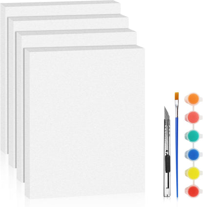 LuckyFoam White 4 Pack 15x12x1 inch Foam Sheets 1 Inch Thick Polystyrene Rectangles XPS Foam Board Craft for Insulating DIY Modeling Art Supplies - Crafty Corner