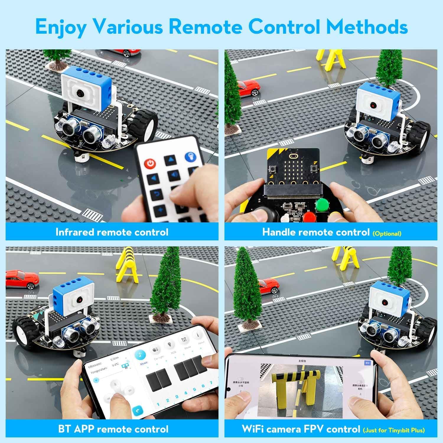 Yahboom Micro:bit Start Robot Kit with ESP32 Camera HD Video App Control for 8+ DIY Programmable STEM Education Toy Car with Tutorial Super Cost-Effective (with v2) - Crafty Corner