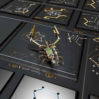 Metal Insect Scorpion Model, Steampunk Bug Mechanical, 3D Metal Puzzle, Arts and Crafts Hobby Kit,DIY Projects for Birthday(Leveling Scorpion)