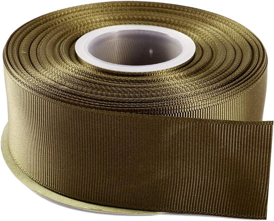 ITIsparkle 11/2" Inch Grosgrain Ribbon 25 Yards-Roll Set for Gift Wrapping Cake Decoration Party Favor Hair Braids Hair Bow Baby Shower Decoration Floral Arrangement Craft Supplies, Dark Olive Ribbon - Crafty Corner