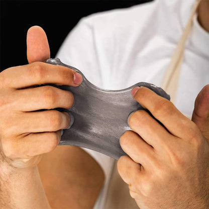 U.S. Art Supply Jewelescent Mica Pearl Pigment Powder, Pewter Grey 3.5 oz (100g) Pouch - Cosmetic Grade, Epoxy Resin Color Pigment, Mica Powder for Resin, Soap, Slime, Candle Dye, Art, Crafts