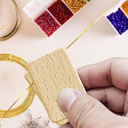 WINUSD Cloisonne Wire 20m Gold & Silver (1x0.3mm) | Jewelry Making Tools Kit with 2 Wire Straightening Boards for DIY Metalwork, Home Decor, Crafting Gifts, Artisan Supplies & Beginners/Professionals
