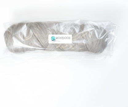 Natural Wool Bulk roving, 2 lb. Best Wool for Spinning, arm Knitting, Felting, Chunky Blankets and Tapestry. Natural Colors, un-Dyed. (Sand, 2 lb)