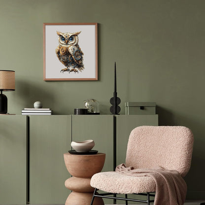 Jigfoxy Wooden Puzzles for Adults, Mechanical Owl Wood Puzzles Adult, Unique Animal Shape Wooden Jigsaw Puzzles for Adults, Birthday Gifts for Puzzle Lovers, Family(S-8.5 * 5.8in-80pcs)