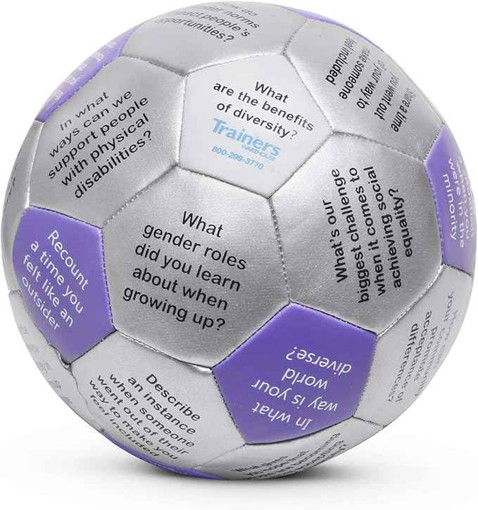 Trainers Warehouse 6" Thumball Collection, 32 Prompts for Conversation, Team Building, Relationship and Training