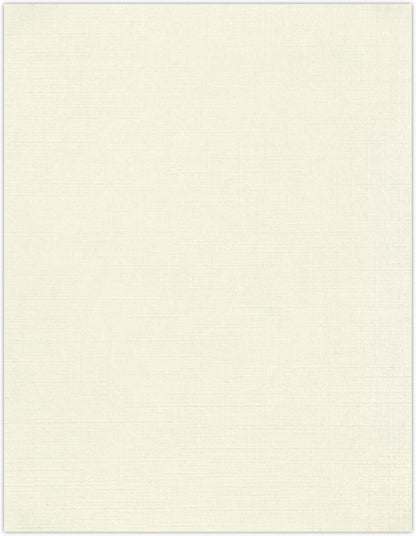 LUXPaper 8.5" x 11" Paper | Letter Size | Natural Linen | 32lb Paper Weight (80lb. Text) | 50 Qty