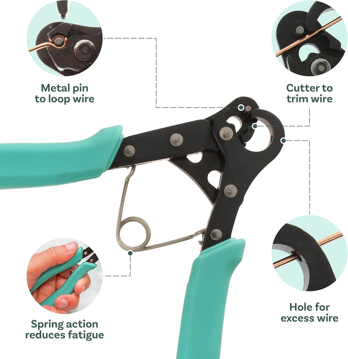 The Beadsmith Vintaj One Step Looper – Create and Trim Consistent 1.5 mm Loops for Jewelry, Use With 18-26g Craft Wire - Crafty Corner