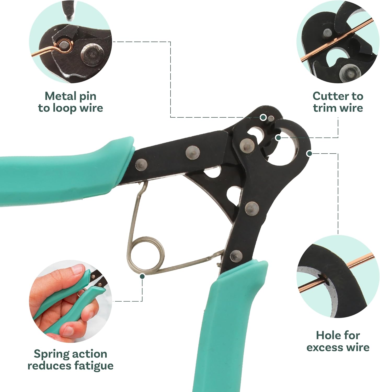 The Beadsmith Vintaj One Step Looper – Create and Trim Consistent 1.5 mm Loops for Jewelry, Use With 18-26g Craft Wire - Crafty Corner