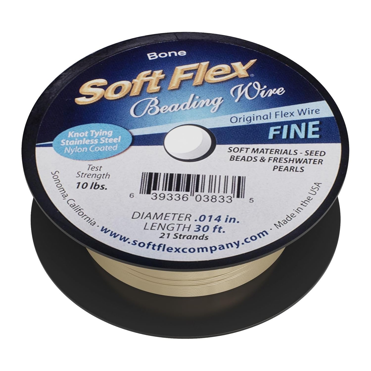 Soft Flex 21 Strand Beading Wire - Fine 0.14 Diameter - 30 Feet Design Wire - Crafty Corner