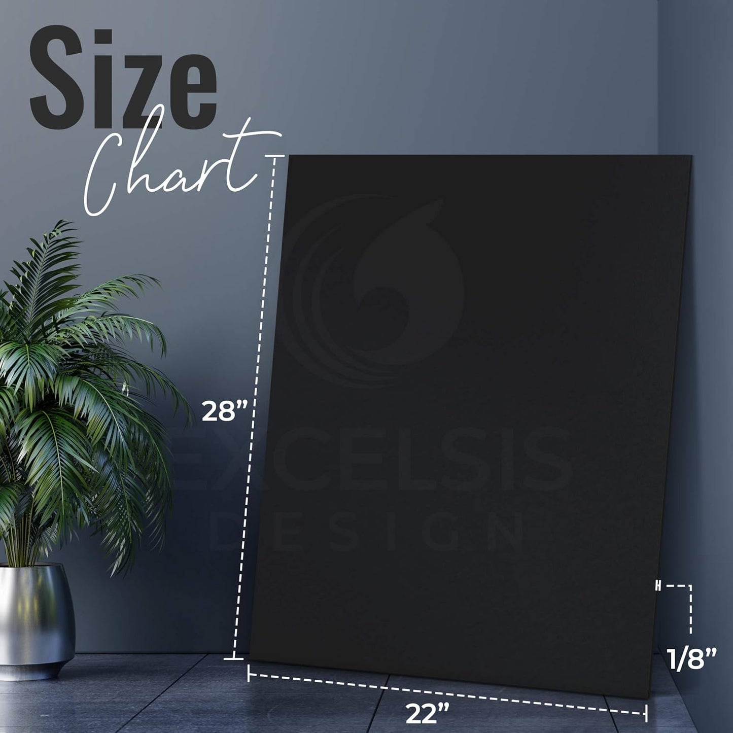 Black Foam Board 22 x 28 x 1/8" (3mm) Inch, 15 Pack Acid-Free Foam Core Poster Board Sheets for Art, Crafts, Presentation, Vision Board, Signboard, and Party Decorations