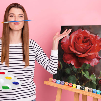 Zhanmai 12 Pack Pre Drawn Canvas for Painting Sip and Paint Kit 8" x 10" Paint Party Set Canvas Painting Pre Printed Canvases for Party Favor DIY Virtual Adult's Date Night(Plant) - Crafty Corner