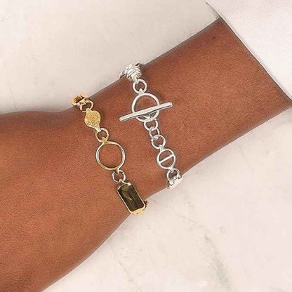 PotomacBeads Jewelry-Making Kit - Infinite Links for Customizable Premium Jewelry | Real European Silver & 24kt Gold Plated