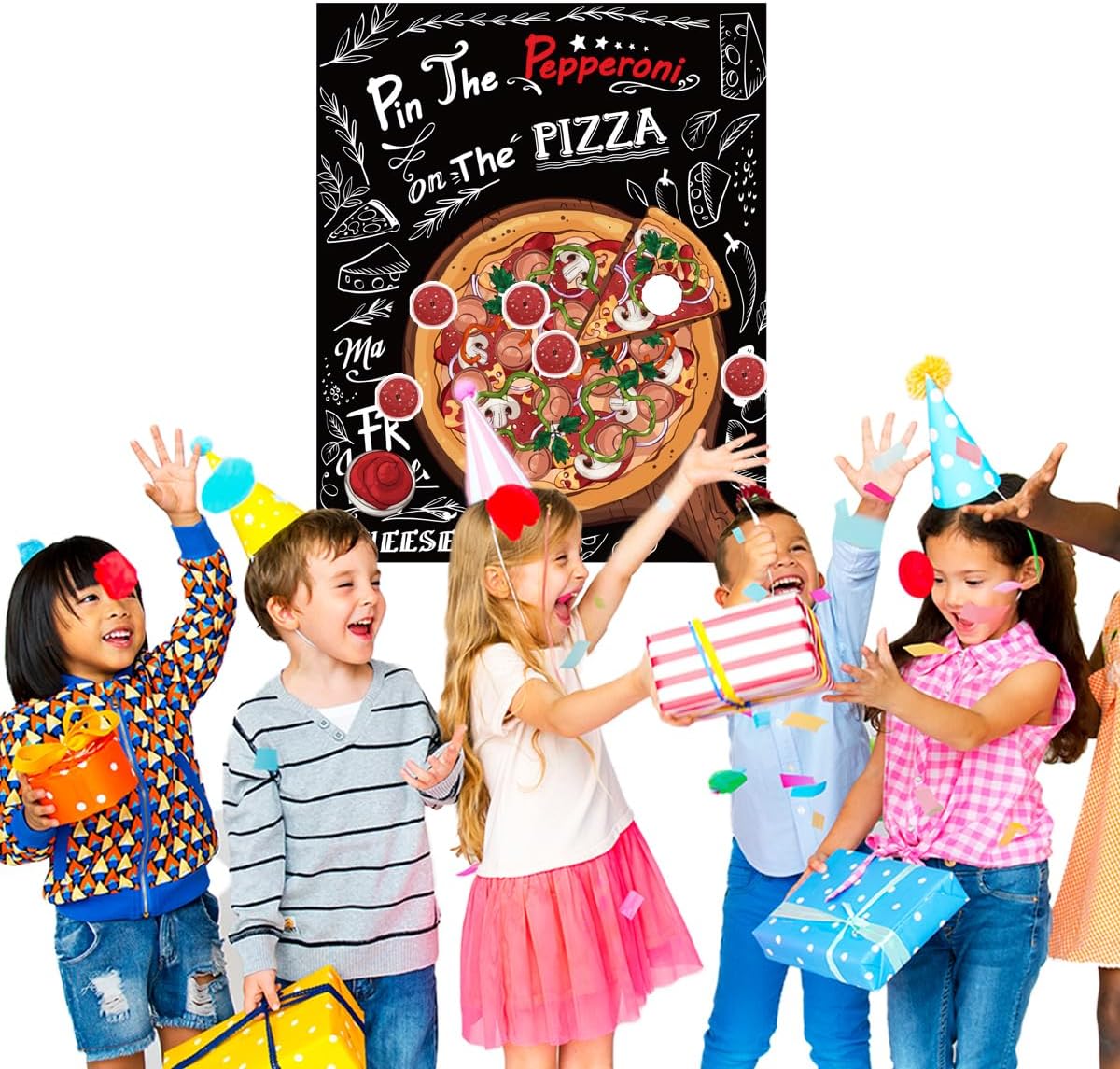 Pizza Party Decorations Pin The Pepperoni on The Pizza Party Game for Pizza Family Night Birthday Party Pizza Party Supplies Favors